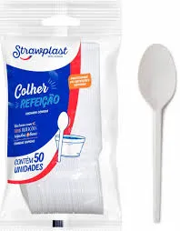 [326131562] COLHER PEQ PLÁSTICO 16CM (PACK 50UN)